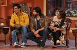 Sonakshi Sinha,Sonu Sood, Shahid Kapooron the sets of Comedy Nights with Kapil in Mumbai on 4th Dec 2013